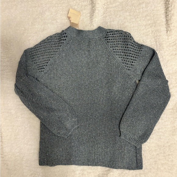 Gorgeous Hem & Thread Slate Blue Knit V-Neck Pullover Small - Picture 6 of 6